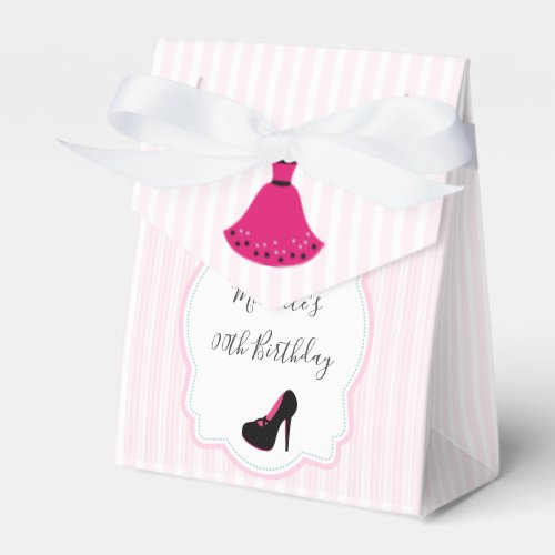 Glam Fashion Diva Birthday Party Guest Favor Favor Boxes