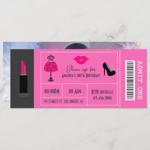 Glam Fashion Show Party Night Invitation