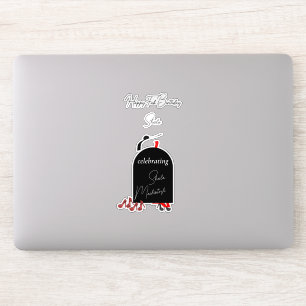 Glam Fashionista Happy Fab Birthday Sticker