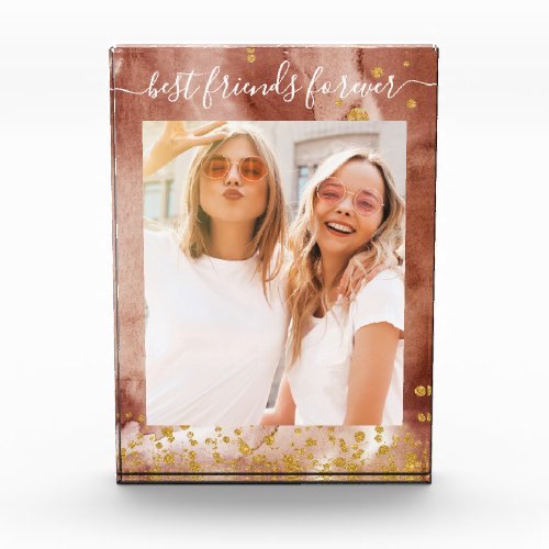 Glam Faux Copper and Gold Look BFFs Photo Block