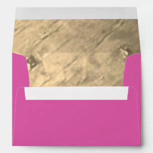 Glam Fuchsia Pink Personalized Envelope Liner