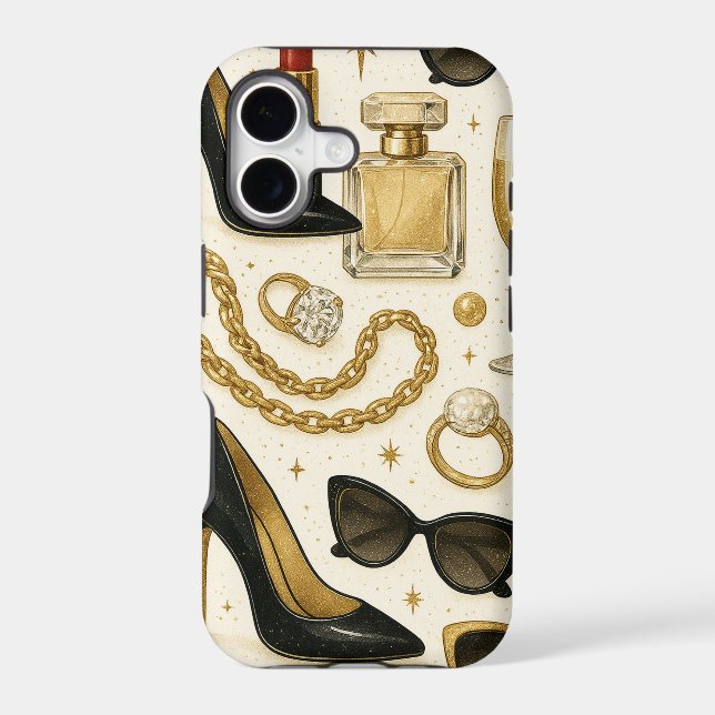 Glam Girl Essentials Case-Mate iPhone Case (Back)