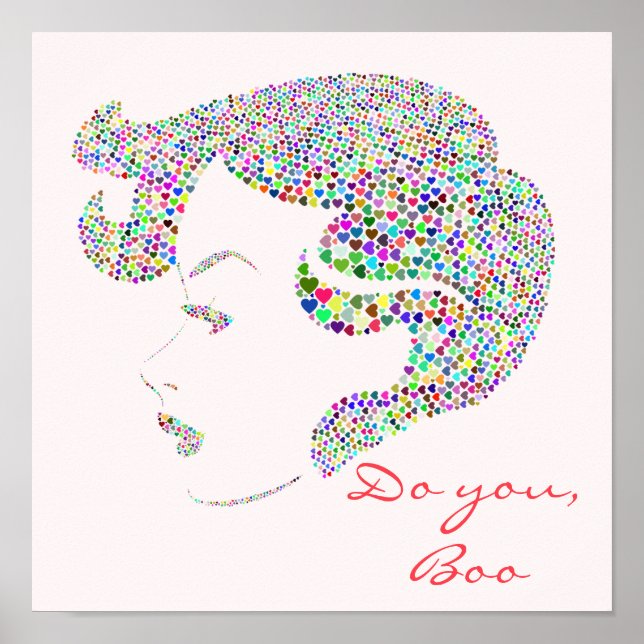 Glam Girl self girl power quote Poster (Front)