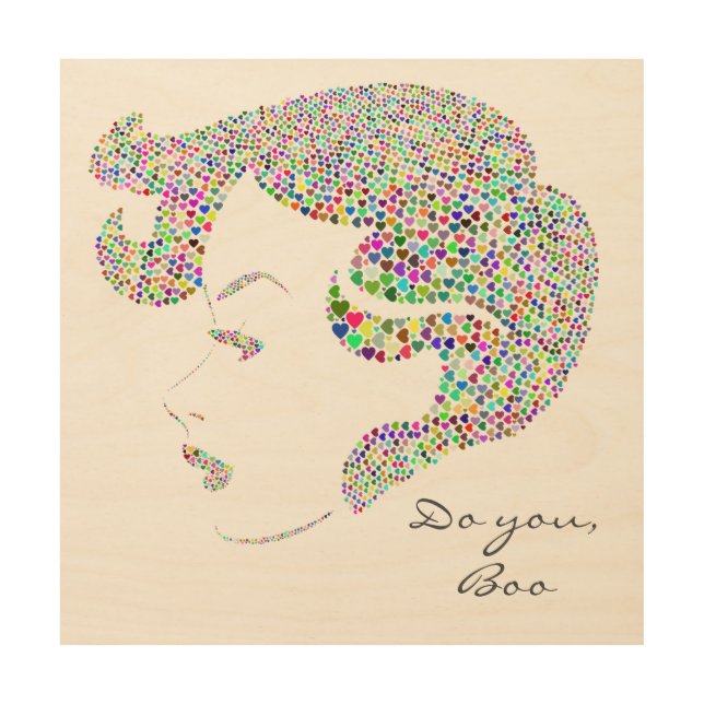 Glam Girl self girl power quote Wood Wall Art (Front)