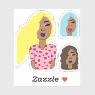 Glam Girls Stickers Set 1