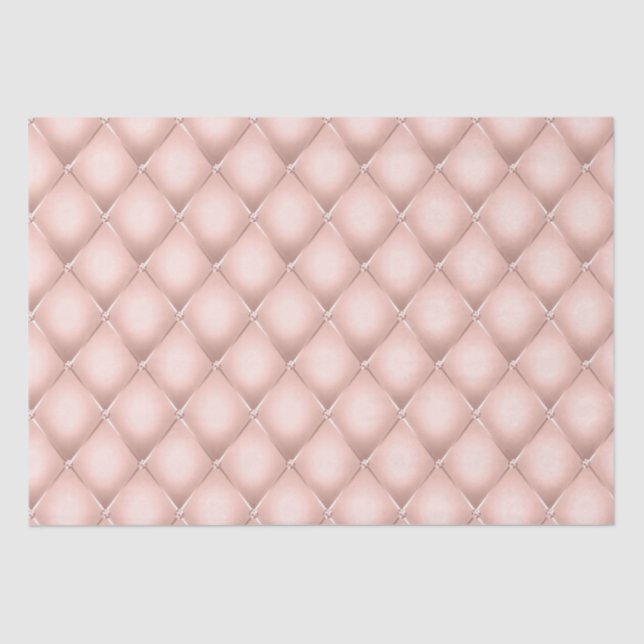 Glam Girly Blush Pink Sparkle Tufts Tissue Paper (Front)