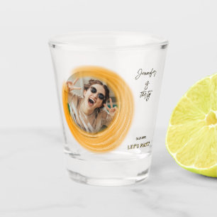 Glam Girly Photo Script 20 30 40 th Birthday Party Shot Glass