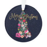 Glam Girly Shoes Purse Makeup Christmas Tree Ornament