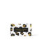 Glam Glitter Gold White Leopard print  Luxury