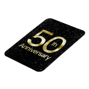 Glam Gold 50th Anniversary Magnet