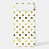 Glam Gold and White Polka Dot iPod Touch (5th Generation) Case (Back)