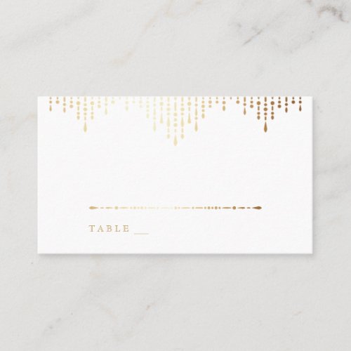 Glam gold art deco vintage wedding place cards