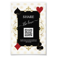 Glam Gold Casino Share The Love QR Code Wedding