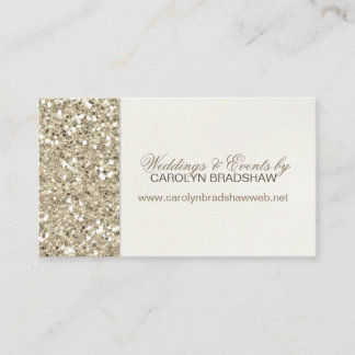 Glam Gold Glitter Business Card