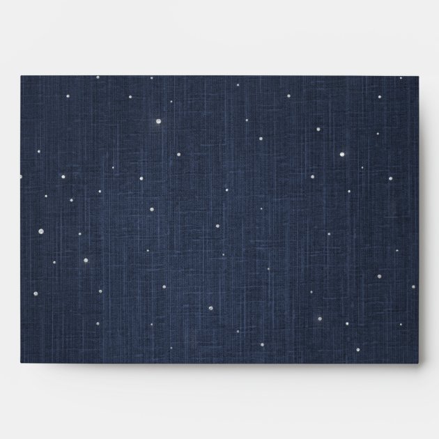 Glam Gold Glitter Deco Vintage Liner Wedding Envelope