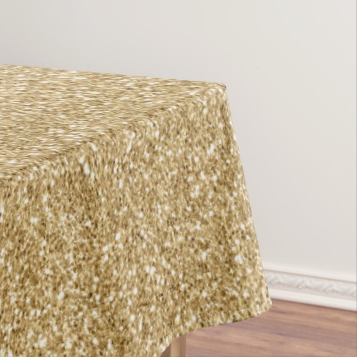 Glam Gold Glitter Glitz Tablecloth