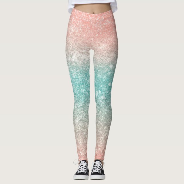 Glam gold glitter leggings (Front)