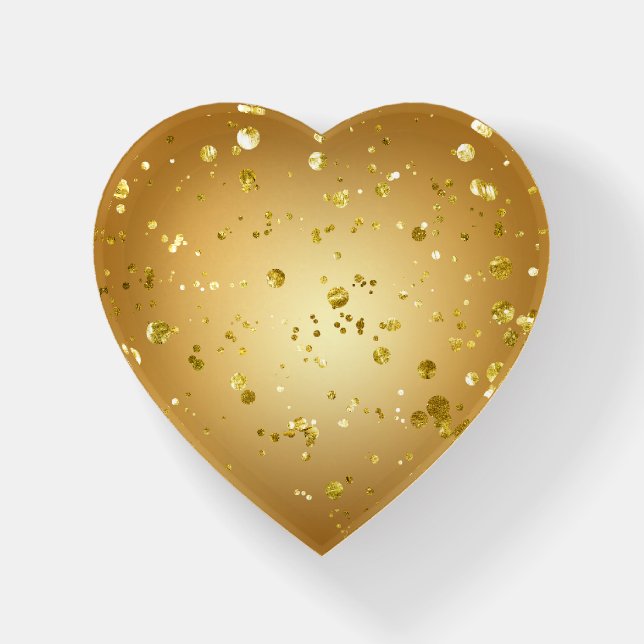 Glam Gold GlitterPaperweight Paperweight (Front)