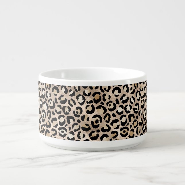 Glam Gold Leopard Print Bowl (Center)