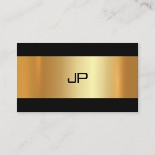 Glam Gold Light Modern Elegant Plain Luxury Chic Business Card