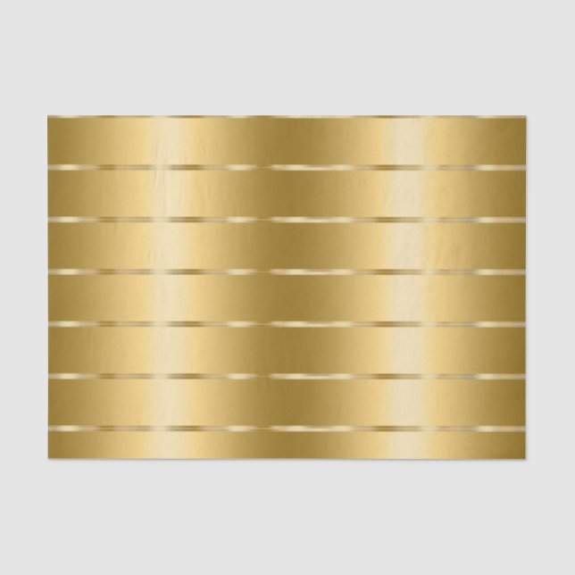 Glam Gold Ribbon Bridal Shower Tissue Paper (Front)