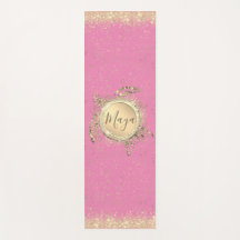 Glam Gold Turtle Stars on Pink Personalized