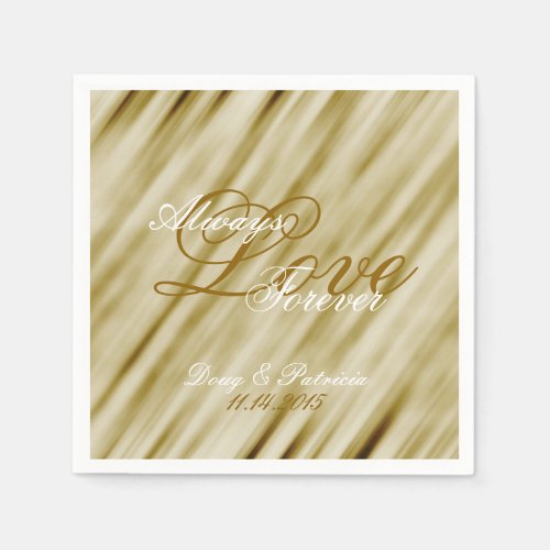 Glam Gold Wedding Napkins