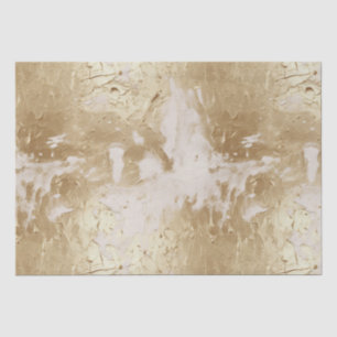 Glam Gold White Paint (look) Tissue Paper