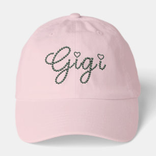 Glam Grandmother Hat - Gigi Faux Pearl Script