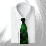 Glam Green Gold Geometric  Neck Tie<br><div class="desc">Green & Gold Geometric pattern.</div>
