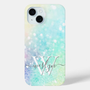 Glam Holographic Glitter Colorful Pretty Pattern iPhone 15 Case