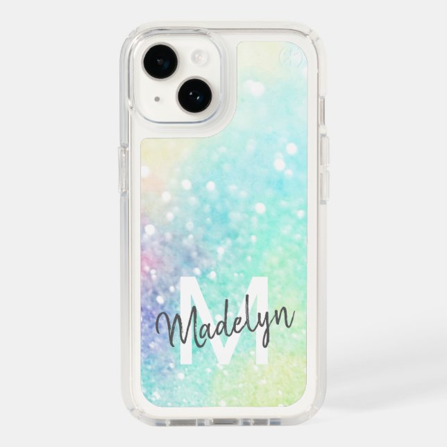 Glam Holographic Glitter Colorful Pretty Pattern Speck iPhone Case (Front)