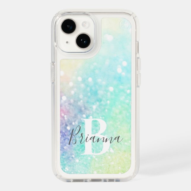 Glam Holographic Glitter Colorful Pretty Pattern Speck iPhone Case (Front)