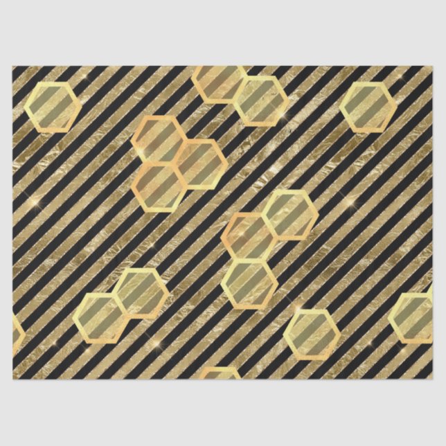 Glam Honeycomb Series Design #18 Tissue Paper (Front)