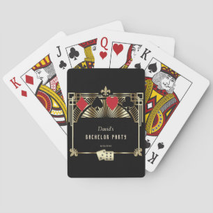 Glam Las Vegas Casino Royale Bachelor Party Poker Cards