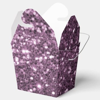 Glam Lavender Faux Glitter Purple Print Favor Boxes by its_sparkle_motion at Zazzle