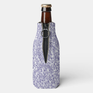 Glam Lavender Lilac Purple Glitter Bottle Cooler