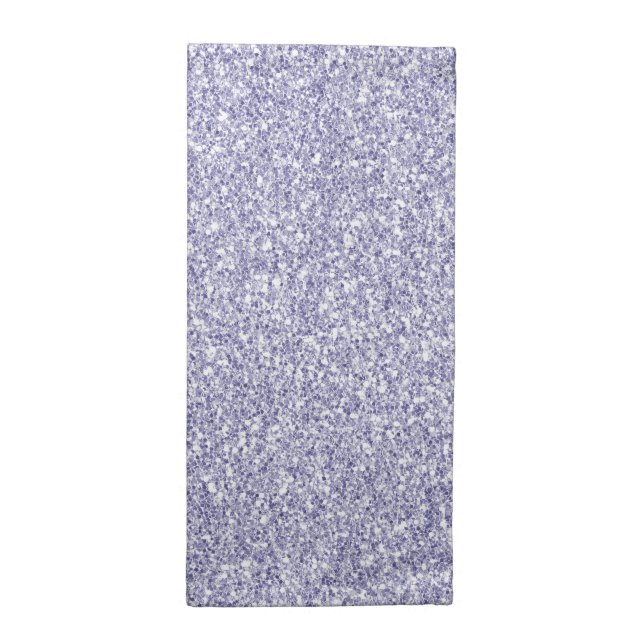 Glam Lavender Lilac Purple Glitter       Cloth Napkin (Half Fold)