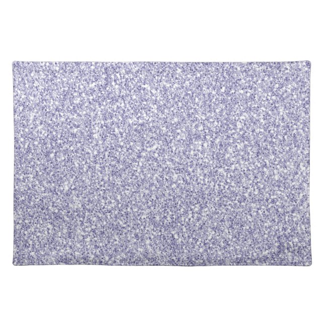 Glam Lavender Lilac Purple Glitter       Cloth Placemat (Front)