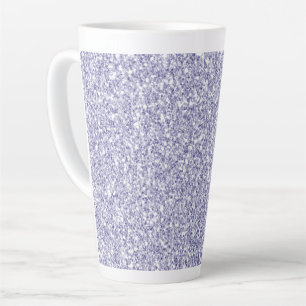 Glam Lavender Lilac Purple Glitter Latte Mug
