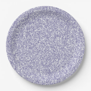Glam Lavender Lilac Purple Glitter Paper Plates