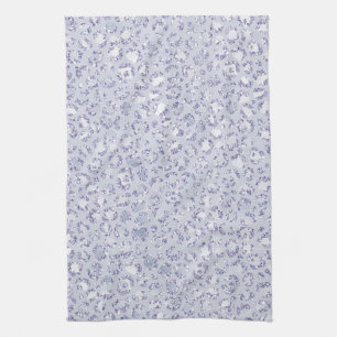 Glam Lavender Lilac Purple Leopard Print Glitter Kitchen Towel