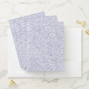 Glam Lavender Lilac Purple Leopard Print Glitter Pocket Folder