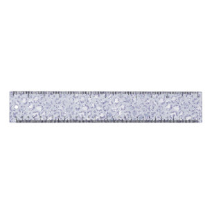Glam Lavender Lilac Purple Leopard Print Glitter Ruler