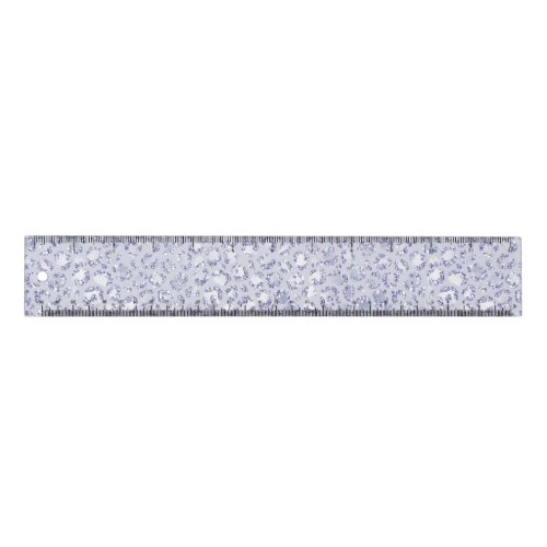 Glam Lavender Lilac Purple Leopard Print Glitter   Ruler