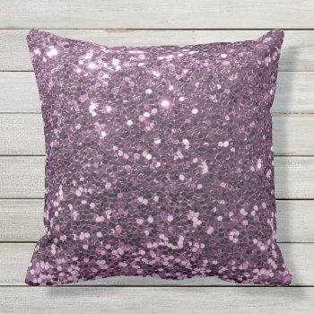 Glam Lavender Purple Faux Glitter Print Throw Pillow by its_sparkle_motion at Zazzle