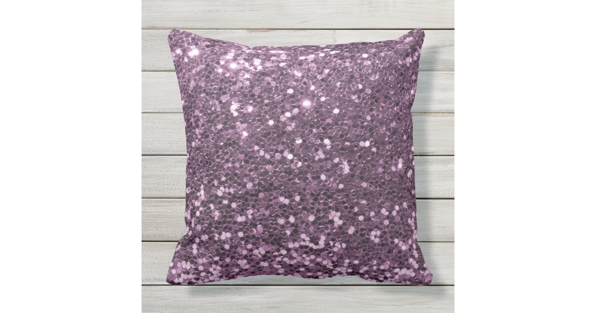 Glam Lavender Purple Faux Glitter Print Throw Pillow Zazzle Com Glam Lavender Purple Faux Glitter Print, How To Make Pillows Outdoor Safety