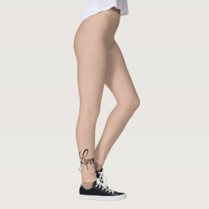 Glam Leopard Heart Love Design Leggings