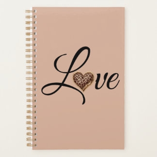 Glam Leopard Heart Love Design Planner