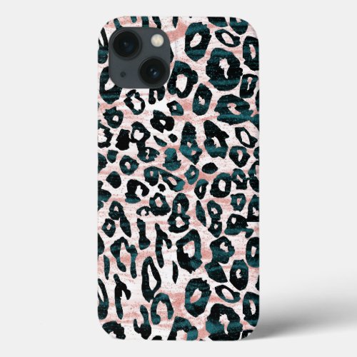 Glam Leopard Print iPhone 13 Case